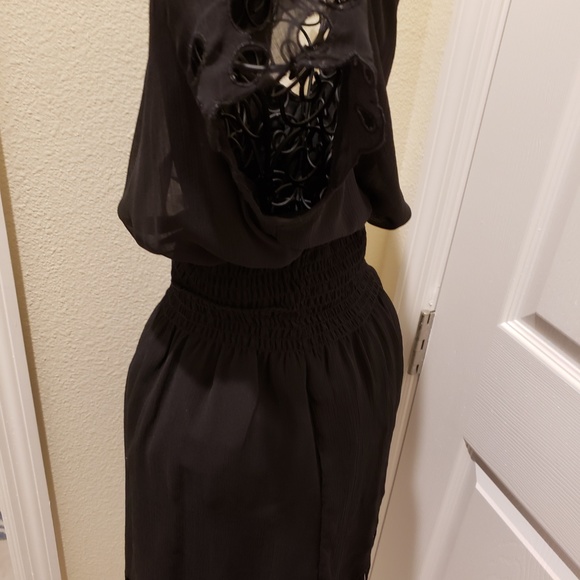 NWT Bar III Black Cap Sleeve Dress. - Picture 6 of 8